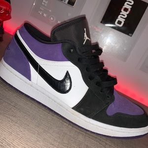 Retro 1 low court purple